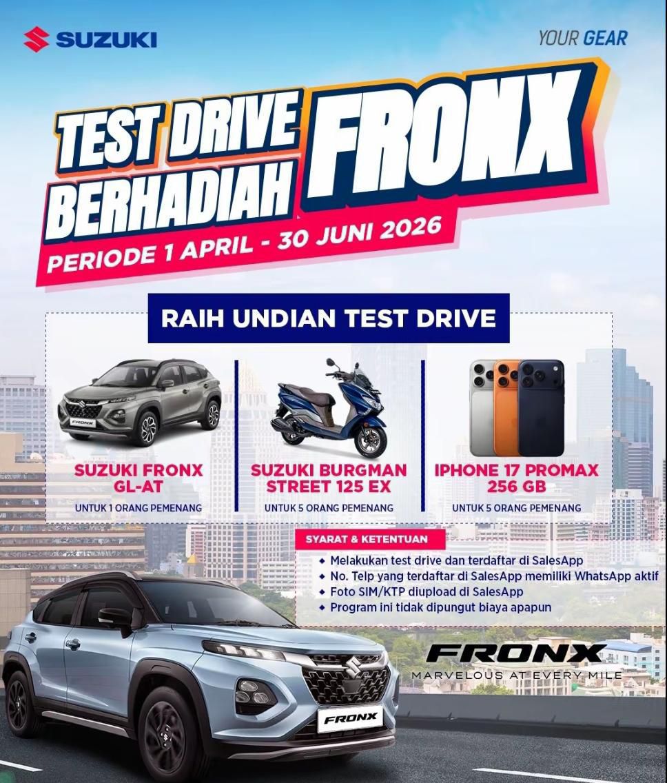 Test Drive Berhadiah "FRONX"